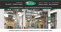 Desktop Screenshot of krohmerplumbing.com